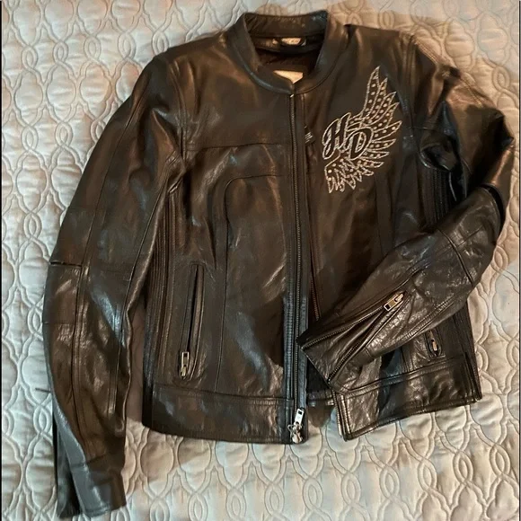 WOMENS VINTAGE Harley Leather Coat. - Picture 1 of 3